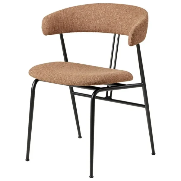 Vitra Sitzgelegenheiten-GUBI Violin Stuhl, vollumpolstert, Around Bouclé 032