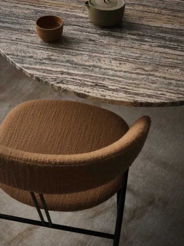 Vitra Sitzgelegenheiten-GUBI Violin Stuhl, vollumpolstert, Around Bouclé 032