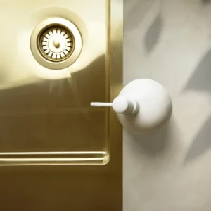 Happy Sinks Badezimmeraccessoires | Küchenutensilien^Seifenspender Kiwi, perlmutt-weiß