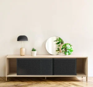 Woud Aufbewahrungsmöbel-Hartô Gabin Sideboard, 162 cm, Eiche - Dunkelgrau