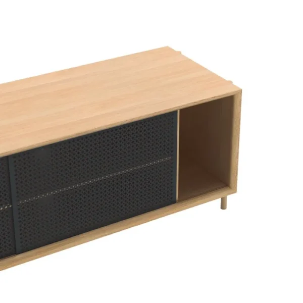 Woud Aufbewahrungsmöbel-Hartô Gabin Sideboard, 162 cm, Eiche - Dunkelgrau