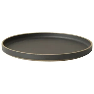 Hasami Porcelain Geschirr^Teller, 255 mm, schwarz