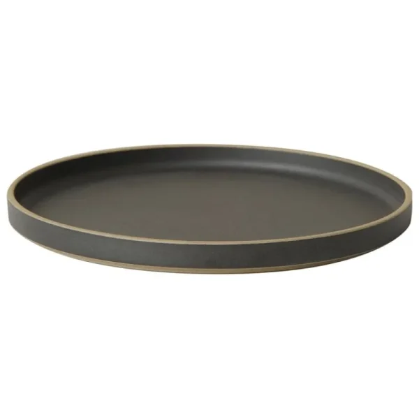 Hasami Porcelain Geschirr^Teller, 255 mm, schwarz