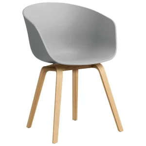 Normann Copenhagen Sitzgelegenheiten-HAY About A Chair AAC22, Betongrau 2.0 - Eiche lackiert