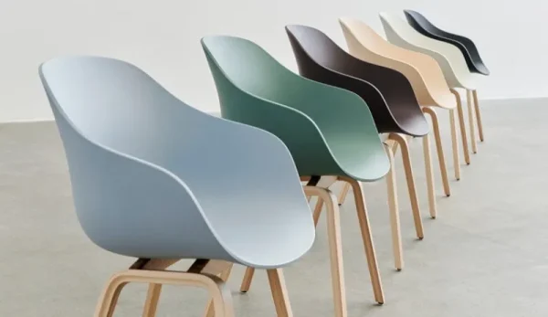 Normann Copenhagen Sitzgelegenheiten-HAY About A Chair AAC22, Betongrau 2.0 - Eiche lackiert