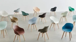 Normann Copenhagen Sitzgelegenheiten-HAY About A Chair AAC22, Betongrau 2.0 - Eiche lackiert