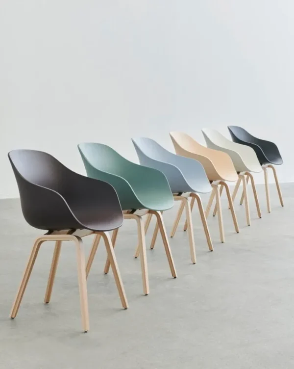 Normann Copenhagen Sitzgelegenheiten-HAY About A Chair AAC22, Betongrau 2.0 - Eiche lackiert