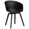 Fogia Sitzgelegenheiten-HAY About A Chair AAC22, Schwarz 2.0 - Eiche schwarz lackiert