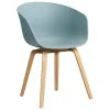 HAY Sitzgelegenheiten-About A Chair AAC22, Taubenblau 2.0 - Eiche lackiert