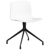 Tolix Sitzgelegenheiten-HAY About A Chair AAC10, Weiß 2.0 - schwarzes Aluminium