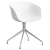 HAY Sitzgelegenheiten-About A Chair AAC20, Weiß 2.0 - poliertes Aluminium