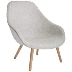 Vitra Sitzgelegenheiten-HAY About A Lounge Chair AAL92, Eiche lackiert - Divina Melange 120
