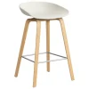 HAY Sitzgelegenheiten-About A Stool AAS32, 65 cm, Melange Cream 2.0, Eiche lackiert -