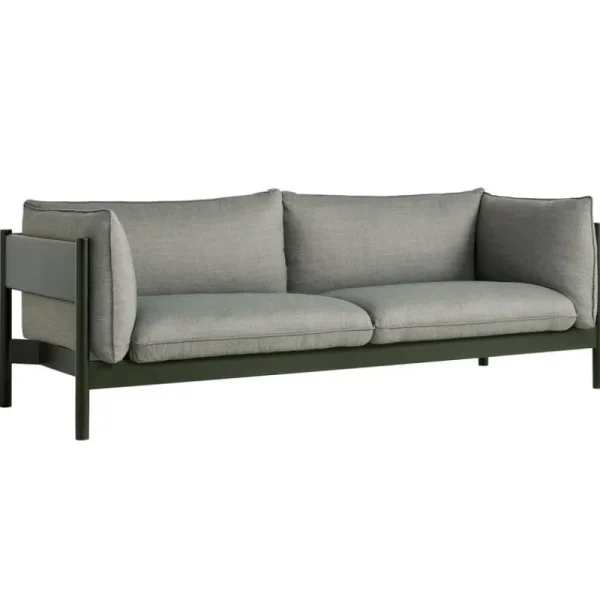 HAY Sofas Und Liegen-Arbour Eco 3 Sitzer, Atlas 931 – Buche Flaschengrün lackiert