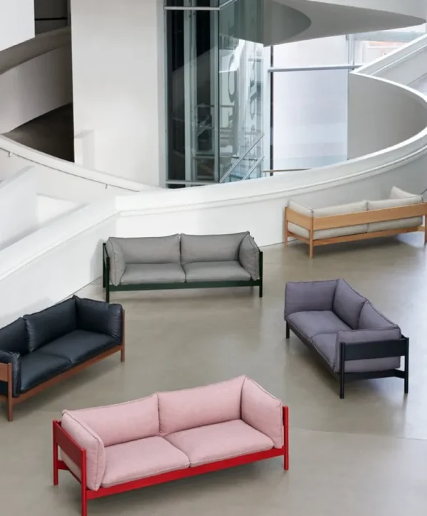 HAY Sofas Und Liegen-Arbour Eco 3 Sitzer, Atlas 931 – Buche Flaschengrün lackiert