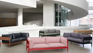 HAY Sofas Und Liegen-Arbour Eco 3 Sitzer, Atlas 931 – Buche Flaschengrün lackiert