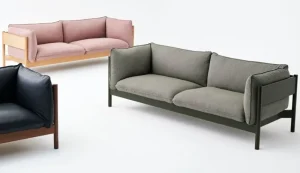 HAY Sofas Und Liegen-Arbour Eco 3 Sitzer, Atlas 931 – Buche Flaschengrün lackiert