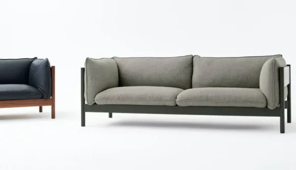 HAY Sofas Und Liegen-Arbour Eco 3 Sitzer, Atlas 931 – Buche Flaschengrün lackiert