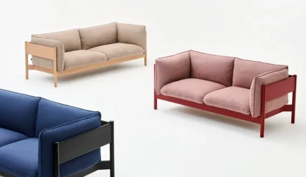 HAY Sofas Und Liegen-Arbour Eco 2-Sitzer-Sofa, Steelcut Trio 796 – Eiche