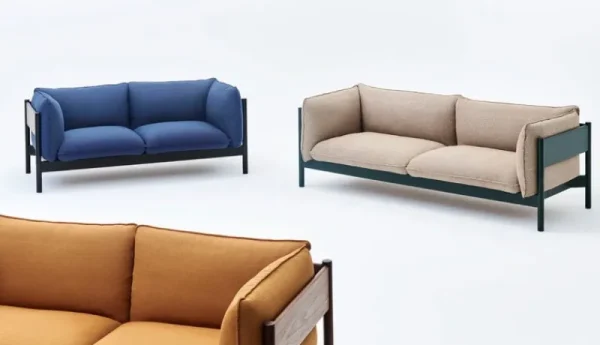 HAY Sofas Und Liegen-Arbour Eco 2-Sitzer-Sofa, Steelcut Trio 796 – Eiche