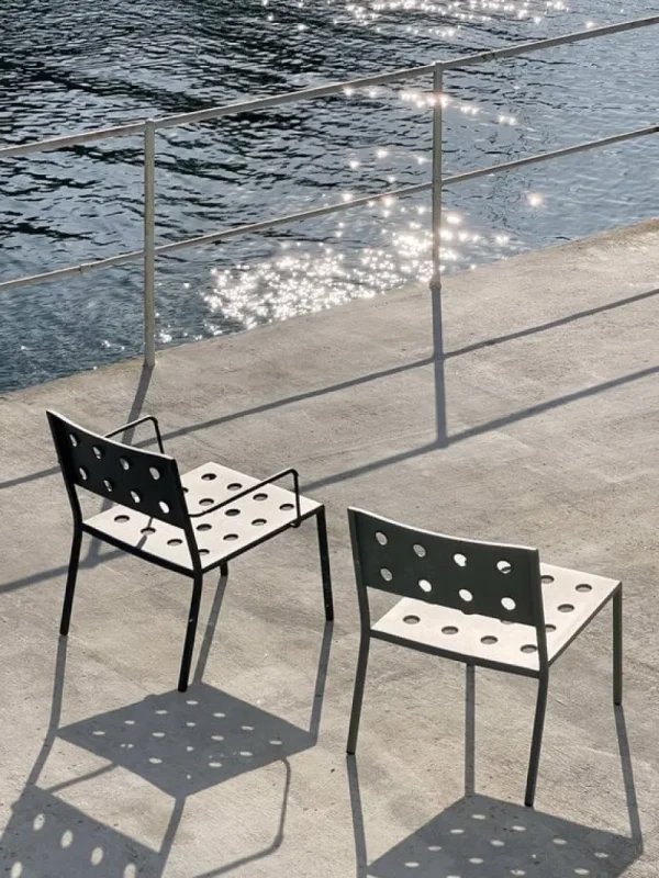 HAY Terrassenmöbel | Sitzgelegenheiten^Balcony Lounge-Armlehnstuhl, Dunkles Forstgrün
