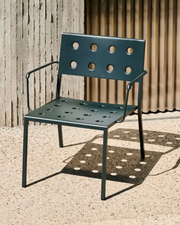 HAY Terrassenmöbel | Sitzgelegenheiten^Balcony Lounge-Armlehnstuhl, Dunkles Forstgrün