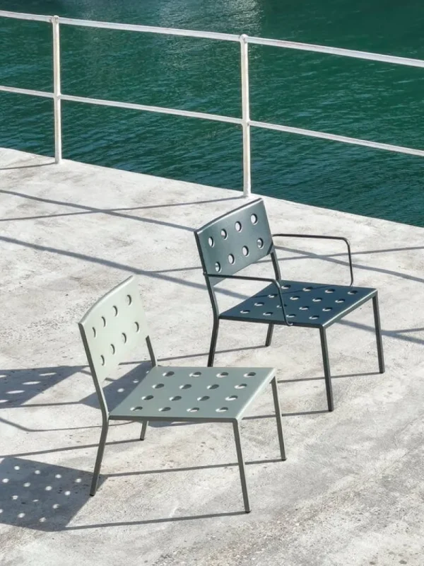 HAY Terrassenmöbel | Sitzgelegenheiten^Balcony Lounge-Armlehnstuhl, Dunkles Forstgrün