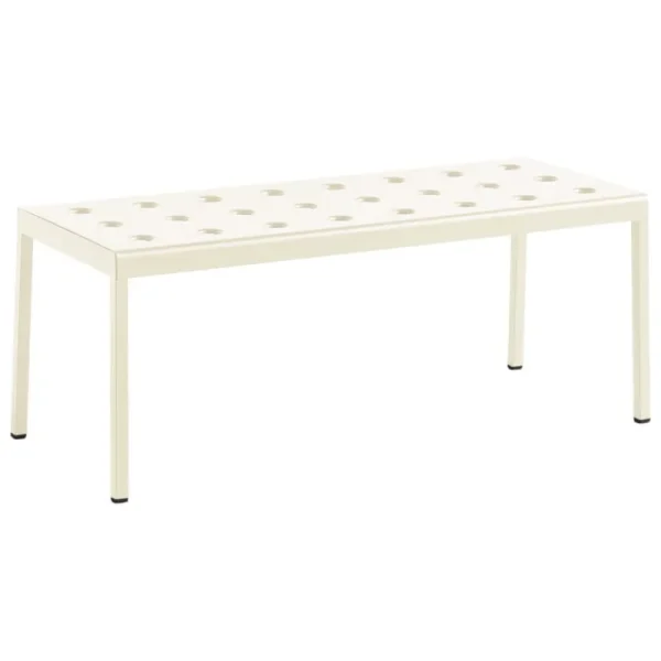 HAY Terrassenmöbel^Balcony Tisch, niedrig, 96,5 x 41 cm, Kreidebeige