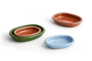 HAY Geschirr^Barro Servierplatte, oval, S, Hellblau