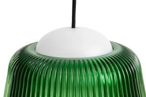 HAY Deckenleuchten-Brim Pendelleuchte, 24,5 cm, Flaschengrün, Glas