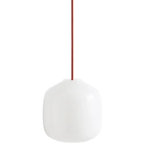 Stilnovo Deckenleuchten-HAY Buoy 200 Pendelleuchte, rostrotes Kabel