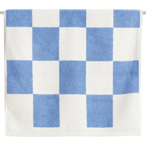 HAY Badezimmertextilien^Check Badematte, 50 x 90 cm, Himmelblau