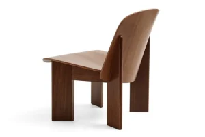 HAY Sitzgelegenheiten-Chisel Loungesessel, Nussbaum lackiert