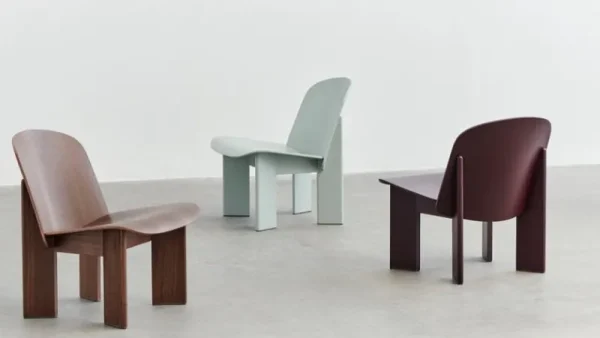 HAY Sitzgelegenheiten-Chisel Loungesessel, Nussbaum lackiert