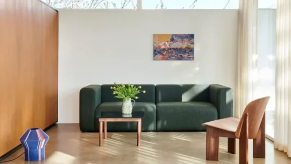 HAY Sitzgelegenheiten-Chisel Loungesessel, Nussbaum lackiert
