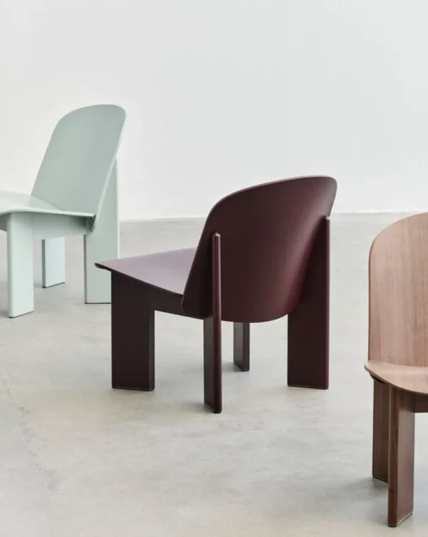 HAY Sitzgelegenheiten-Chisel Loungesessel, Nussbaum lackiert