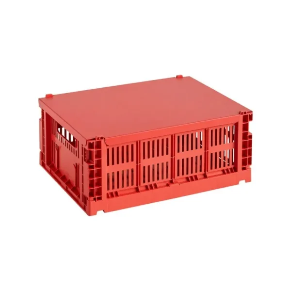 Kinder HAY Kinderzimmereinrichtung | Aufbewahrungsbehälter^Colour Crate Deckel, M, Rot