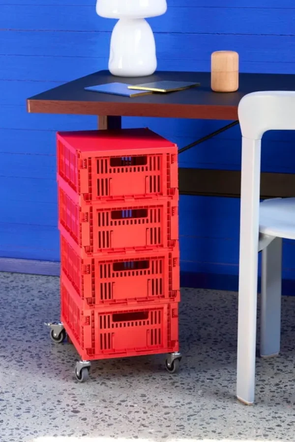 Kinder HAY Kinderzimmereinrichtung | Aufbewahrungsbehälter^Colour Crate Deckel, M, Rot