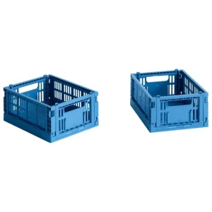 HAY Badezimmeraccessoires | Aufbewahrungsbehälter^Colour Crate Mini, 2 Stück, electric blue