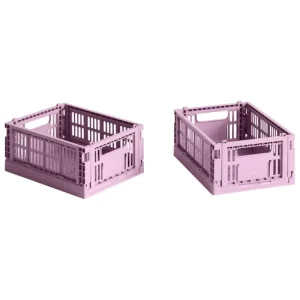 Kinder HAY Kinderzimmereinrichtung | Badezimmeraccessoires^Colour Crate Mini, 2 Stück, dusty rose