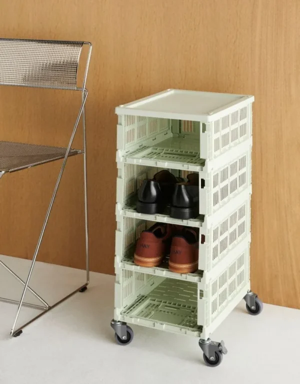 HAY Aufbewahrungsbehälter^Colour Crate Rollenset, 4 Stück, M