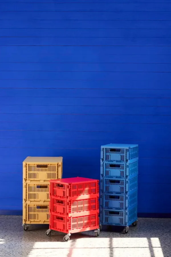 HAY Aufbewahrungsbehälter^Colour Crate Rollenset, 4 Stück, M