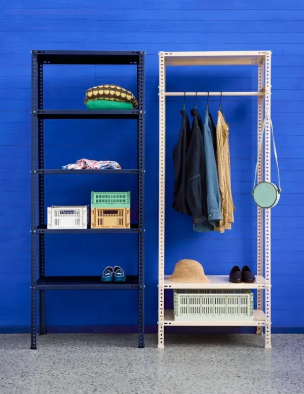 HAY Badezimmeraccessoires | Aufbewahrungsbehälter^Colour Crate, S, recycelter Kunststoff, dunkles Minzgrün