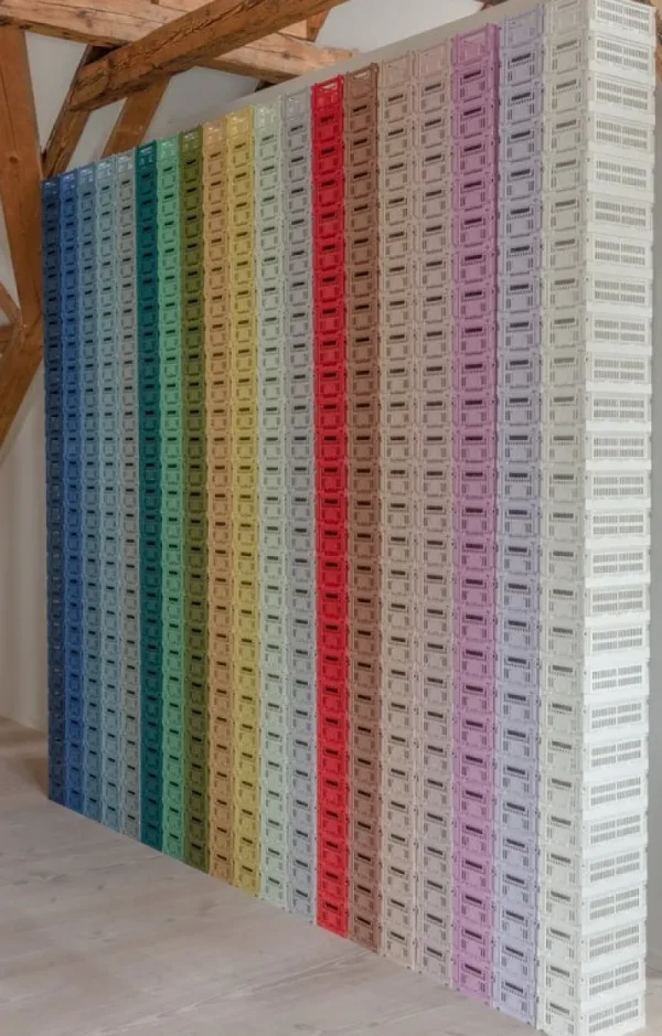 HAY Badezimmeraccessoires | Aufbewahrungsbehälter^Colour Crate, S, recycelter Kunststoff, dunkles Minzgrün