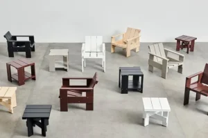 HAY Terrassenmöbel | Tische^Crate Beistelltisch, 49,5 x 49,5 cm, lackiertes Kiefernholz