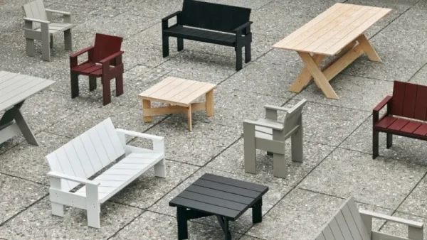 HAY Terrassenmöbel | Tische^Crate Esstisch, 230 cm, Kiefer lackiert
