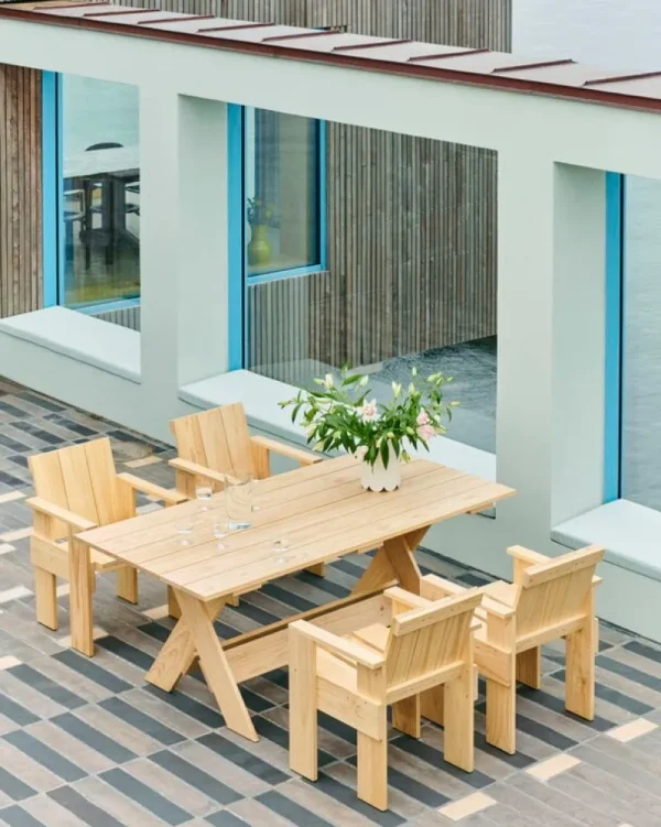 HAY Terrassenmöbel | Tische^Crate Esstisch, 180 cm, Kiefer lackiert