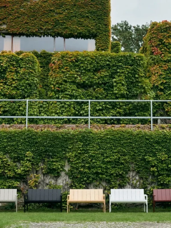 HAY Terrassenmöbel^Crate Esszimmerbank, Rostrot