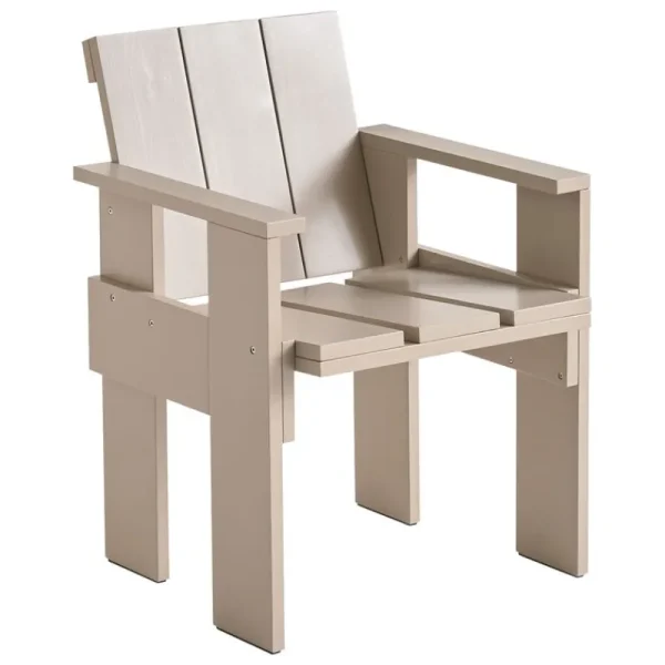 HAY Terrassenmöbel^Crate Esszimmerstuhl, Londoner Nebel