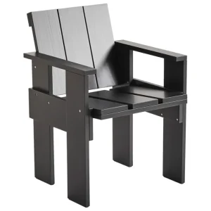 HAY Terrassenmöbel^Crate Esszimmerstuhl, Schwarz